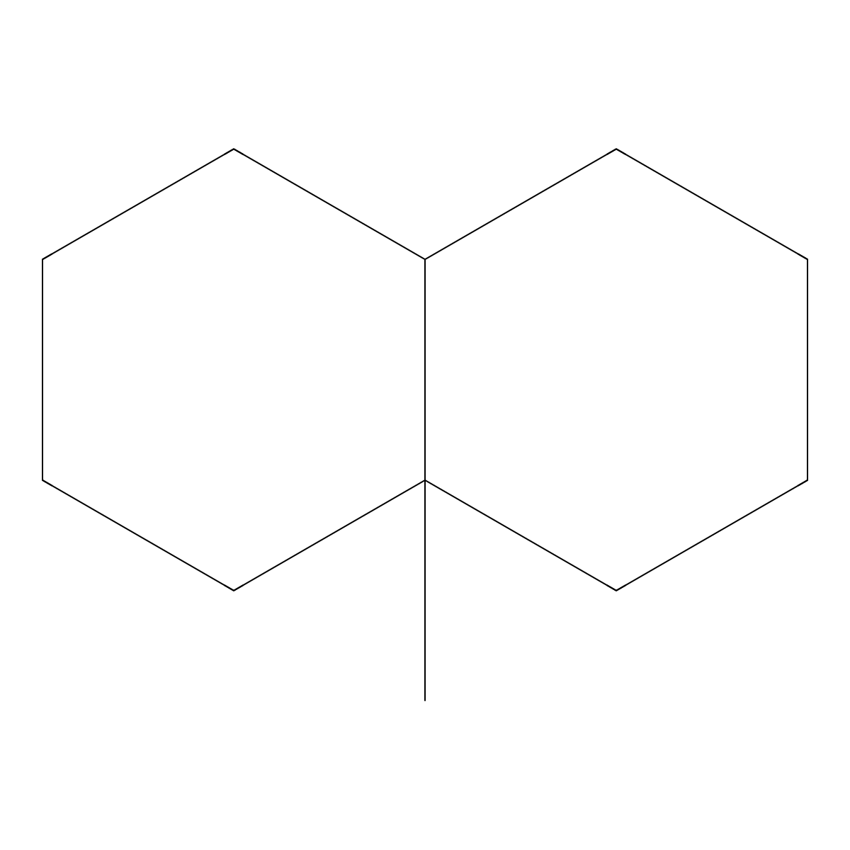 Naphthalene, decahydro-4a-methyl- molecular structure, CAS 2547-26-4