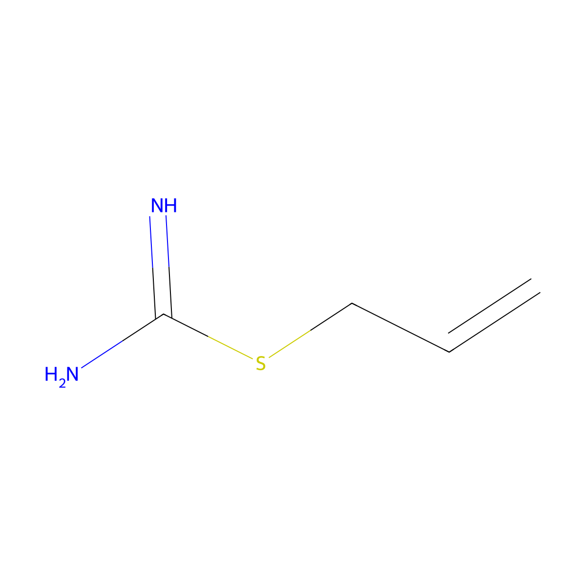 Carbamimidothioic acid, 2-propenyl ester molecular structure, CAS 2547-77-5