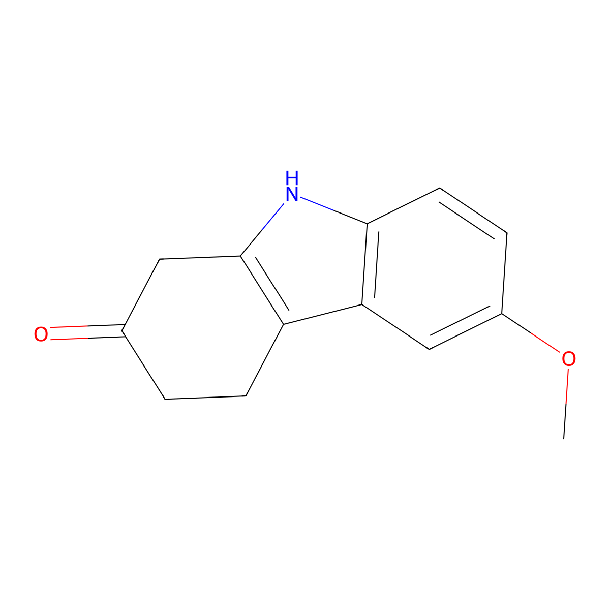 6-Methoxy-1,3,4,9-tetrahydro-2H-carbazol-2-one molecular structure, CAS 25473-71-6