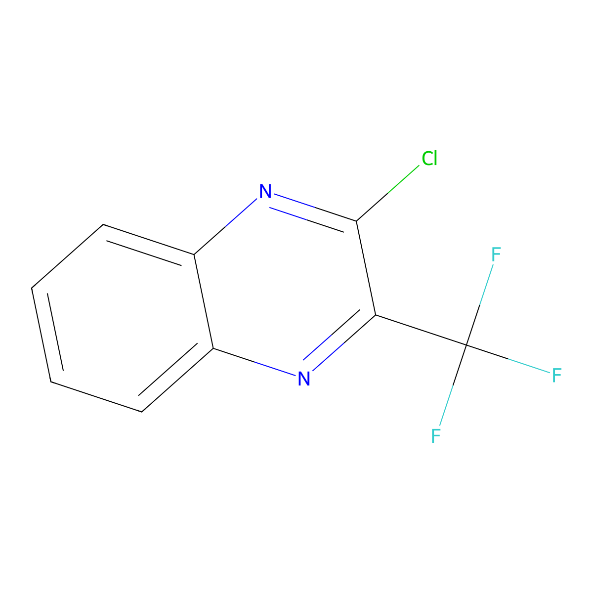 2-Chloro-3-(trifluoromethyl)quinoxaline molecular structure, CAS 254732-51-9
