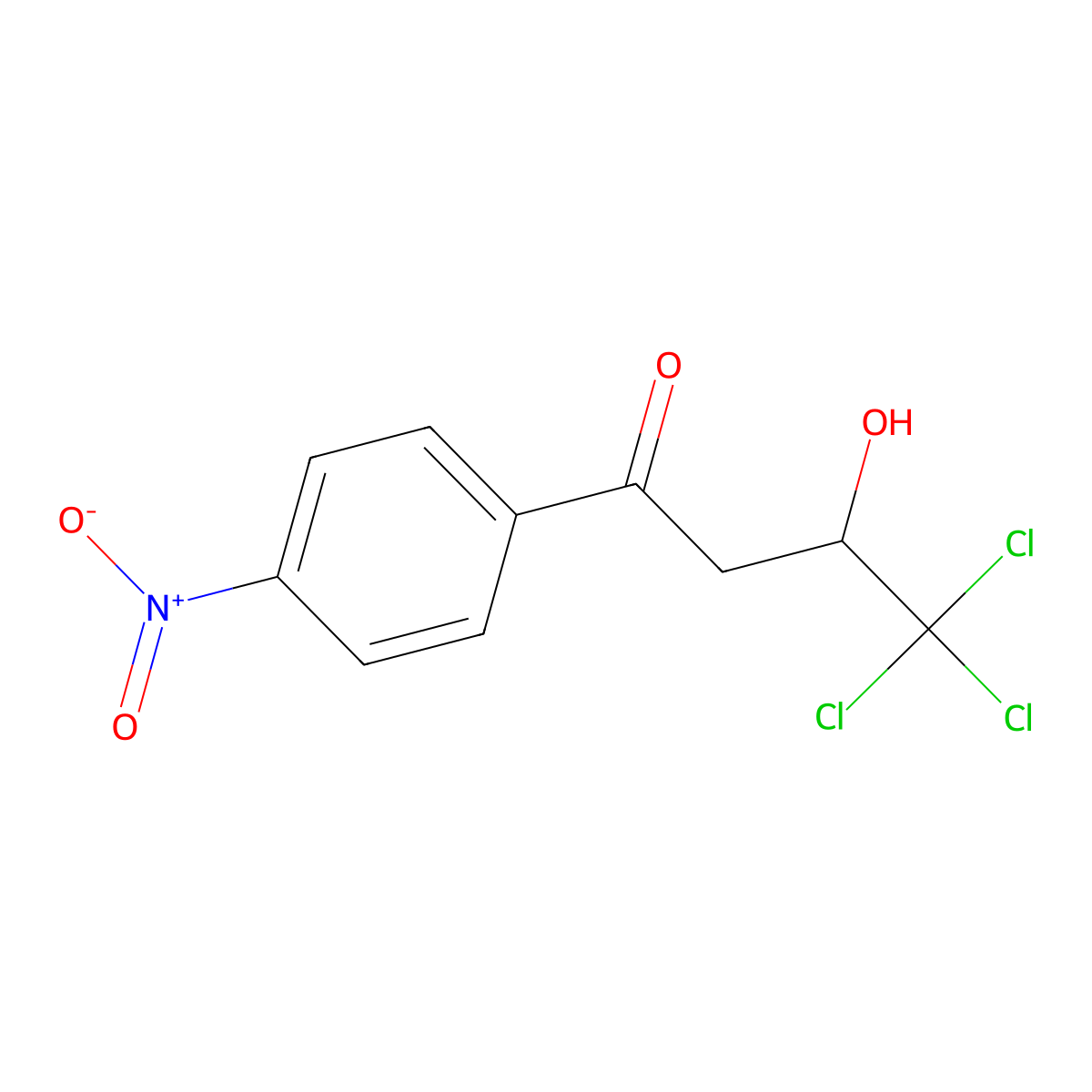 4,4,4-Trichloro-3-hydroxy-1-(4-nitrophenyl)butan-1-one molecular structure, CAS 254732-53-1