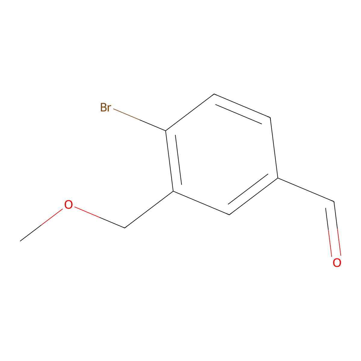 4-Bromo-3-(methoxymethyl)benzaldehyde molecular structure, CAS 254744-18-8