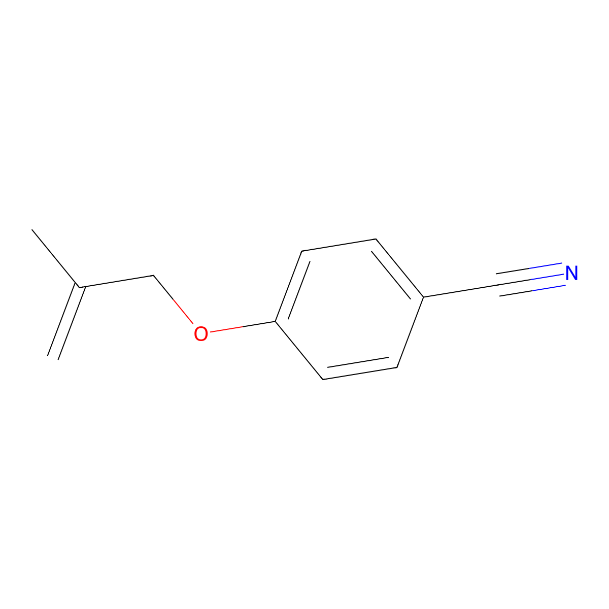 Benzonitrile, 4-[(2-methyl-2-propenyl)oxy]-(9CI) molecular structure, CAS 254746-60-6