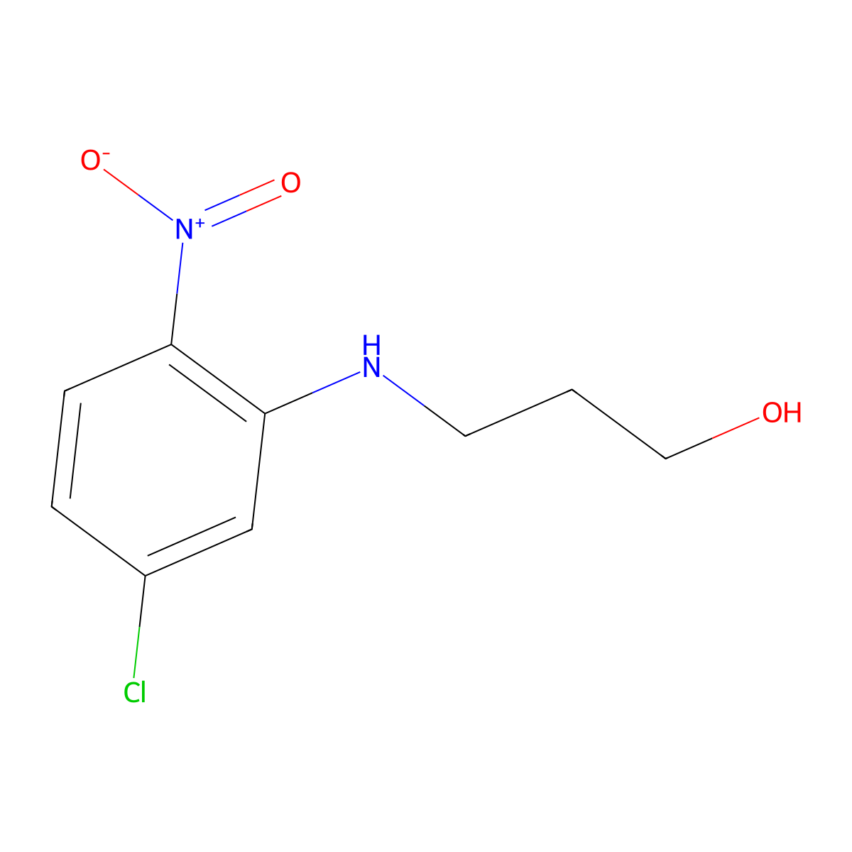3-[(5-Chloro-2-nitrophenyl)amino]propan-1-ol molecular structure, CAS 254747-56-3