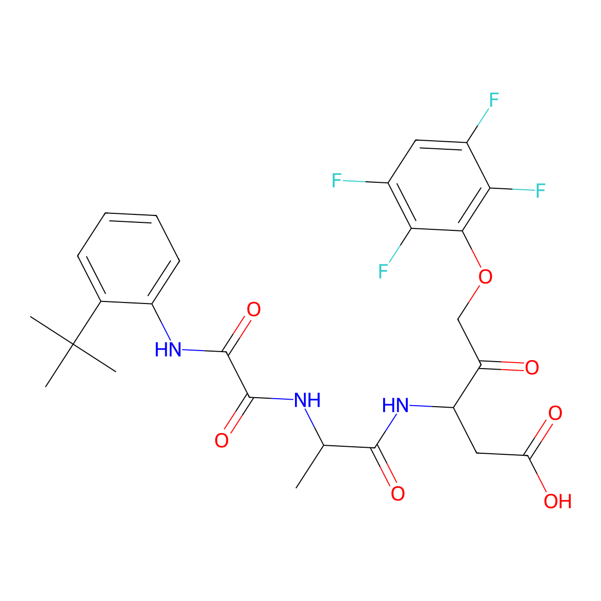 Emricasan molecular structure, CAS 254750-02-2