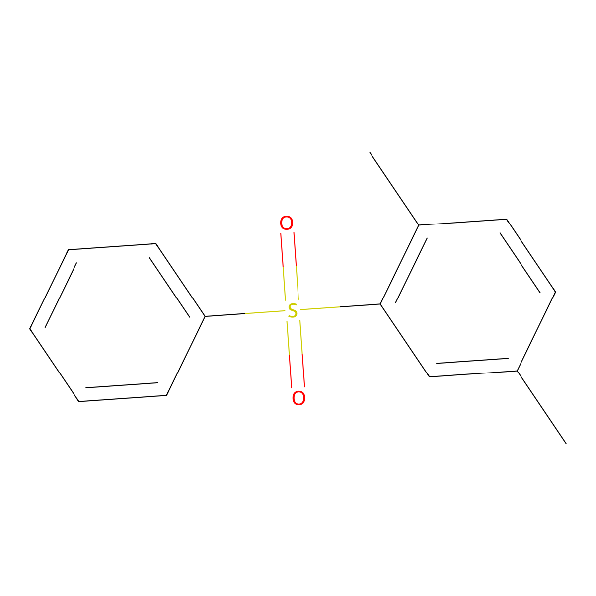 2,5-Dimethylphenyl phenyl sulfone molecular structure, CAS 2548-26-7