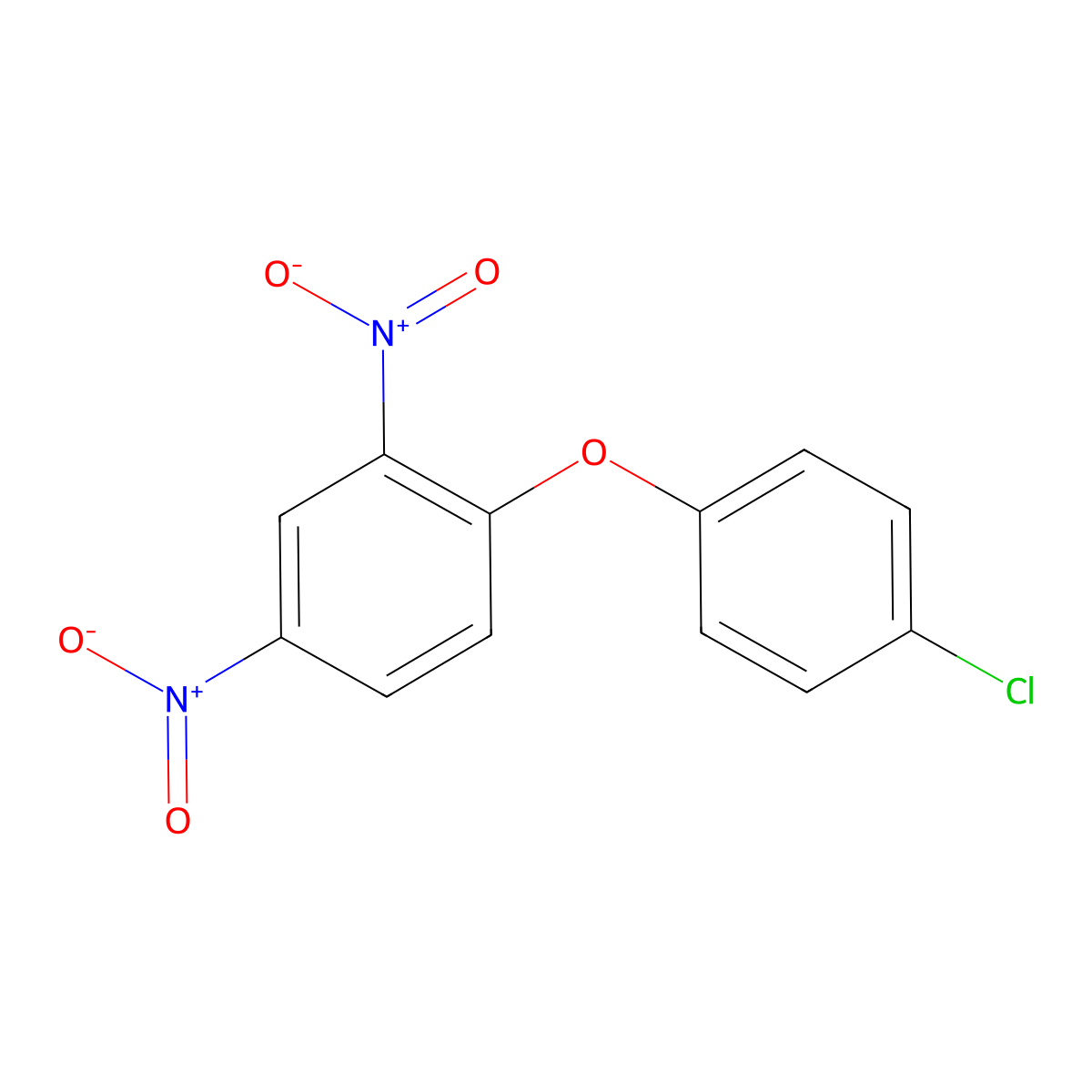 1-(4-Chlorophenoxy)-2,4-dinitrobenzene molecular structure, CAS 2548-96-1