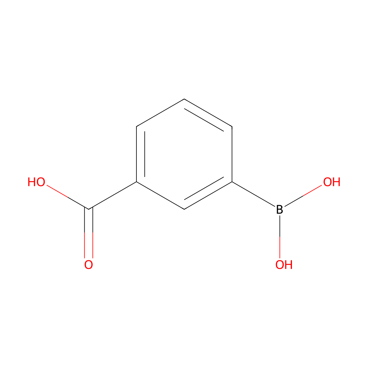 3-Carboxyphenylboronic acid molecular structure, CAS 25487-66-5
