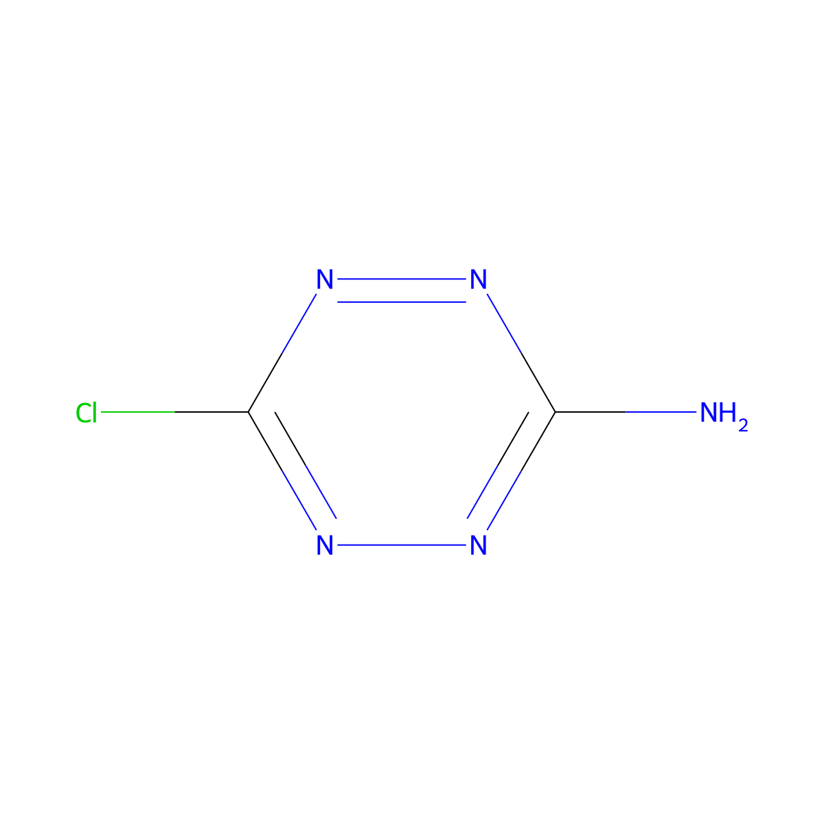 6-Chloro-1,2,4,5-tetrazin-3-amine molecular structure, CAS 254879-87-3
