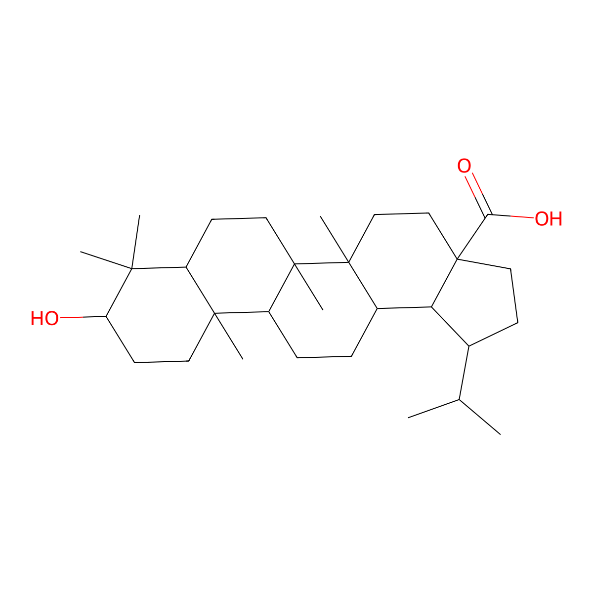 Dihydrobetulinic Acid molecular structure, CAS 25488-53-3