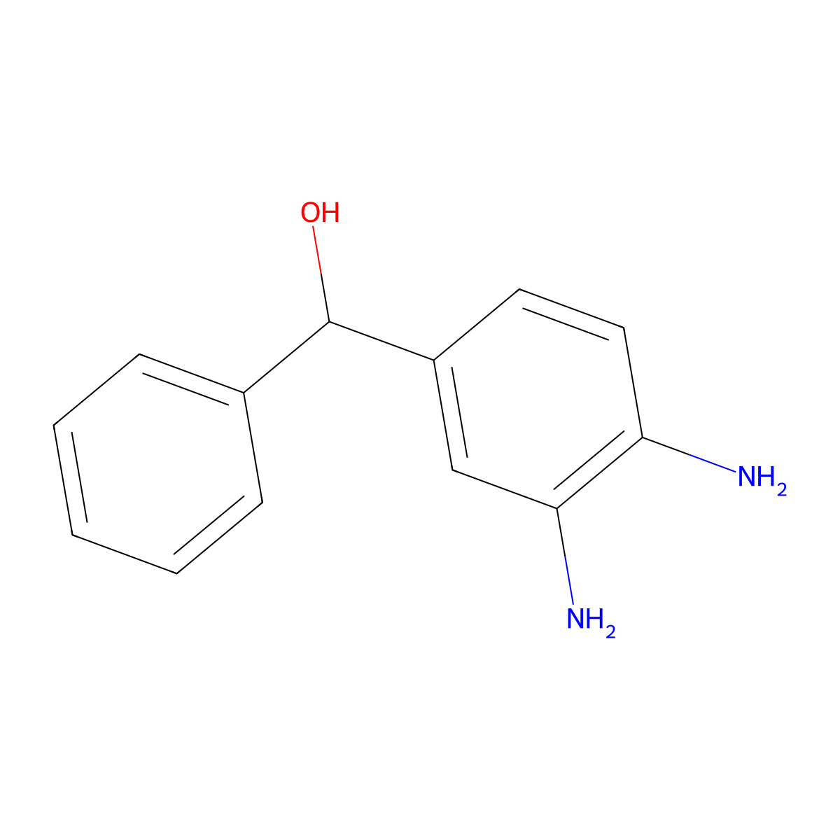 (3,4-Diaminophenyl)(phenyl)methanol molecular structure, CAS 254883-74-4