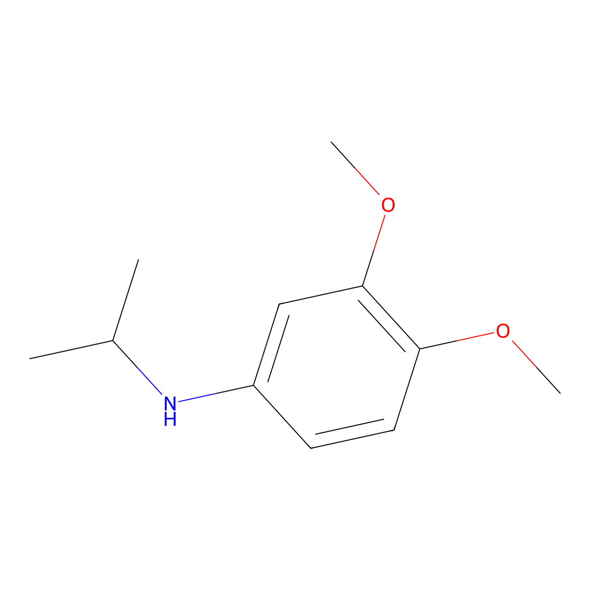 3,4-dimethoxy-N-(propan-2-yl)aniline molecular structure, CAS 254891-48-0