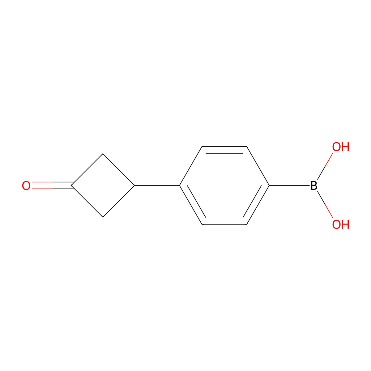 (4-(3-Oxocyclobutyl)phenyl)boronic acid molecular structure, CAS 254893-03-3