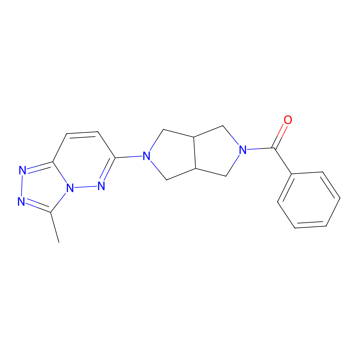 2-Benzoyl-5-{3-methyl-[1,2,4]triazolo[4,3-b]pyridazin-6-yl}-octahydropyrrolo[3,4-c]pyrrole molecular structure, CAS 2548976-02-7
