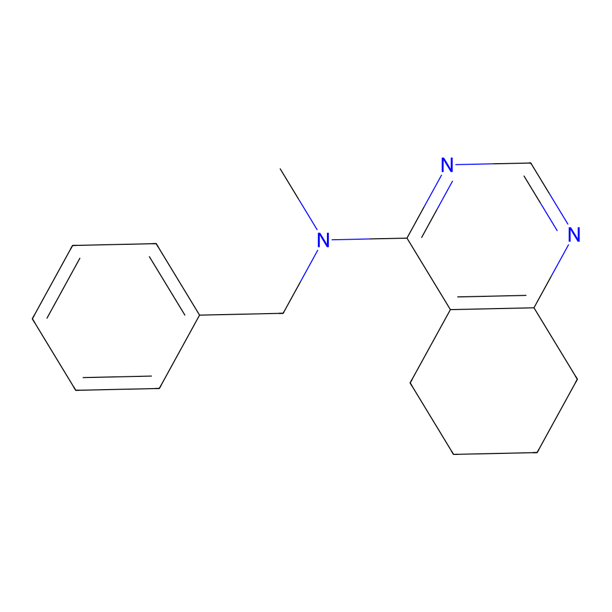 N-benzyl-N-methyl-5,6,7,8-tetrahydroquinazolin-4-amine molecular structure, CAS 2548977-40-6