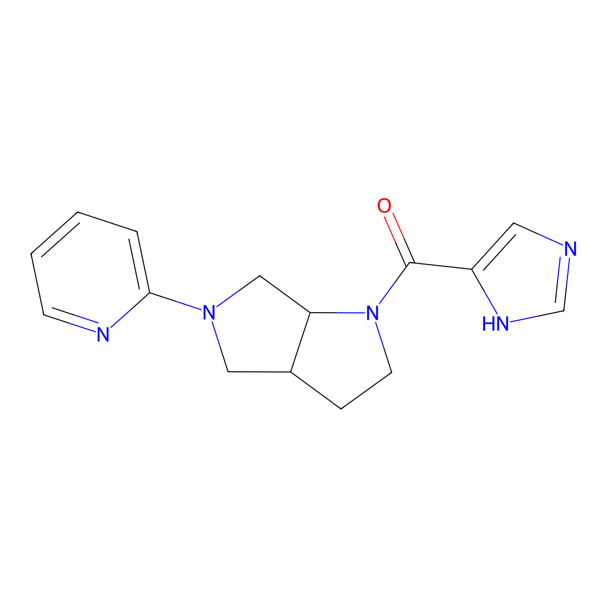 2-[1-(1H-imidazole-4-carbonyl)-octahydropyrrolo[3,4-b]pyrrol-5-yl]pyridine molecular structure, CAS 2548978-31-8