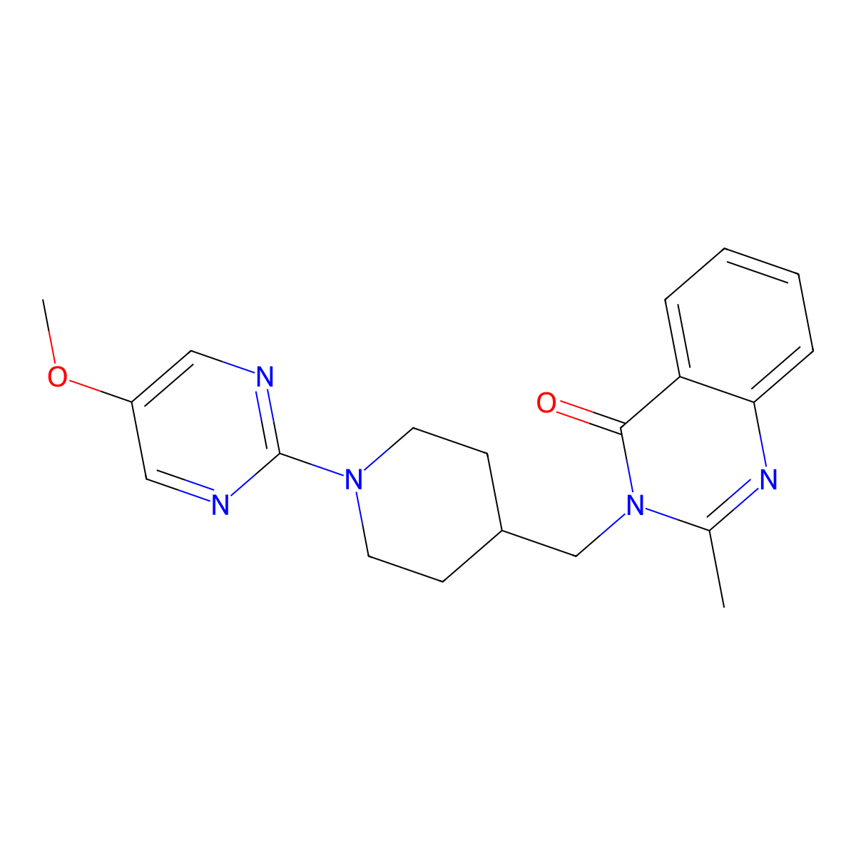 3-{[1-(5-Methoxypyrimidin-2-yl)piperidin-4-yl]methyl}-2-methyl-3,4-dihydroquinazolin-4-one molecular structure, CAS 2548983-34-0