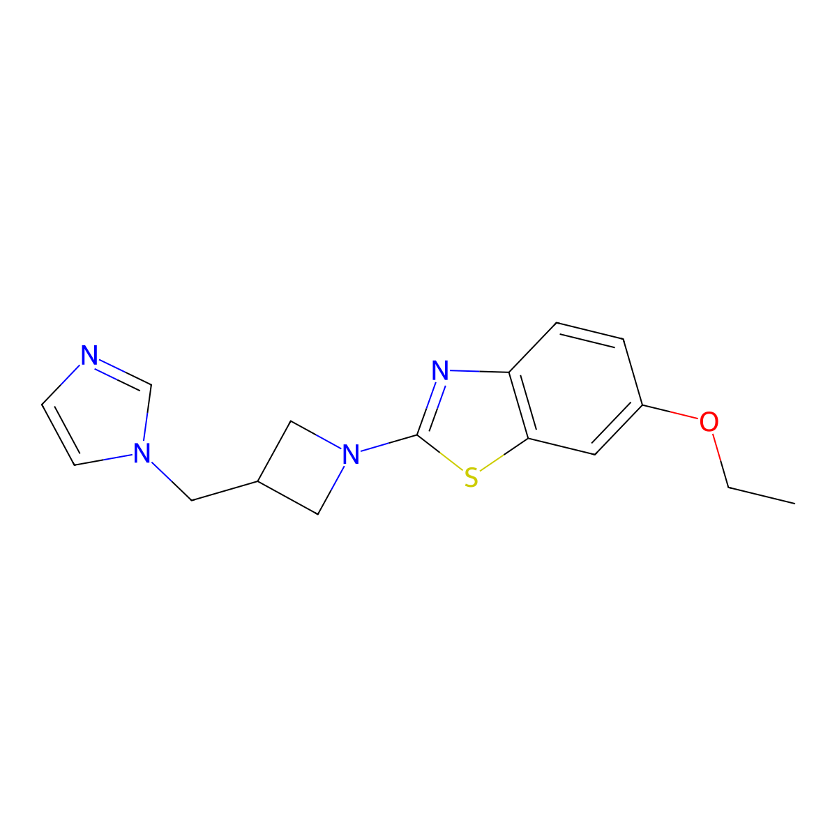6-ethoxy-2-{3-[(1H-imidazol-1-yl)methyl]azetidin-1-yl}-1,3-benzothiazole molecular structure, CAS 2548983-88-4