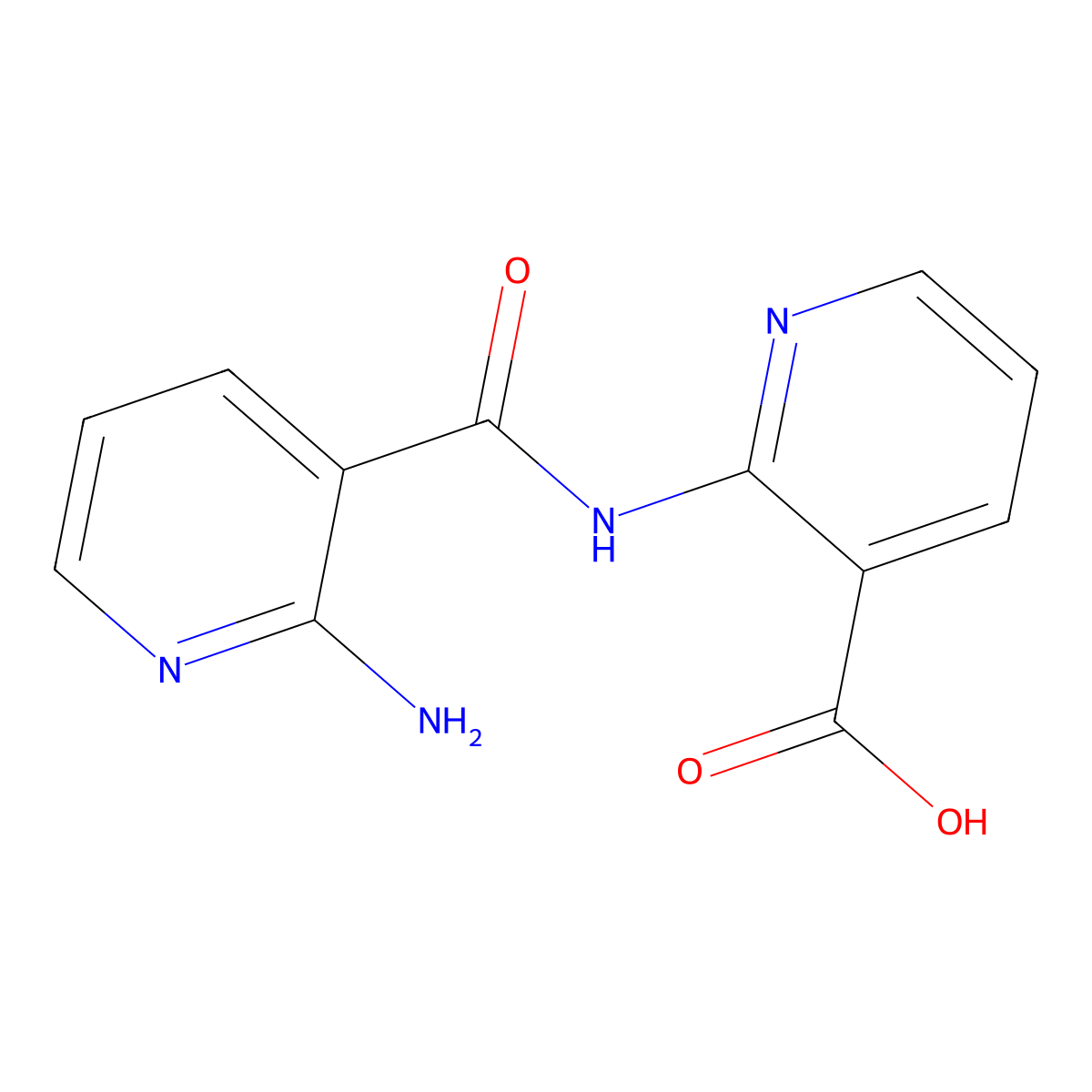 2-(2-Aminopyridine-3-amido)pyridine-3-carboxylic acid molecular structure, CAS 2548985-35-7