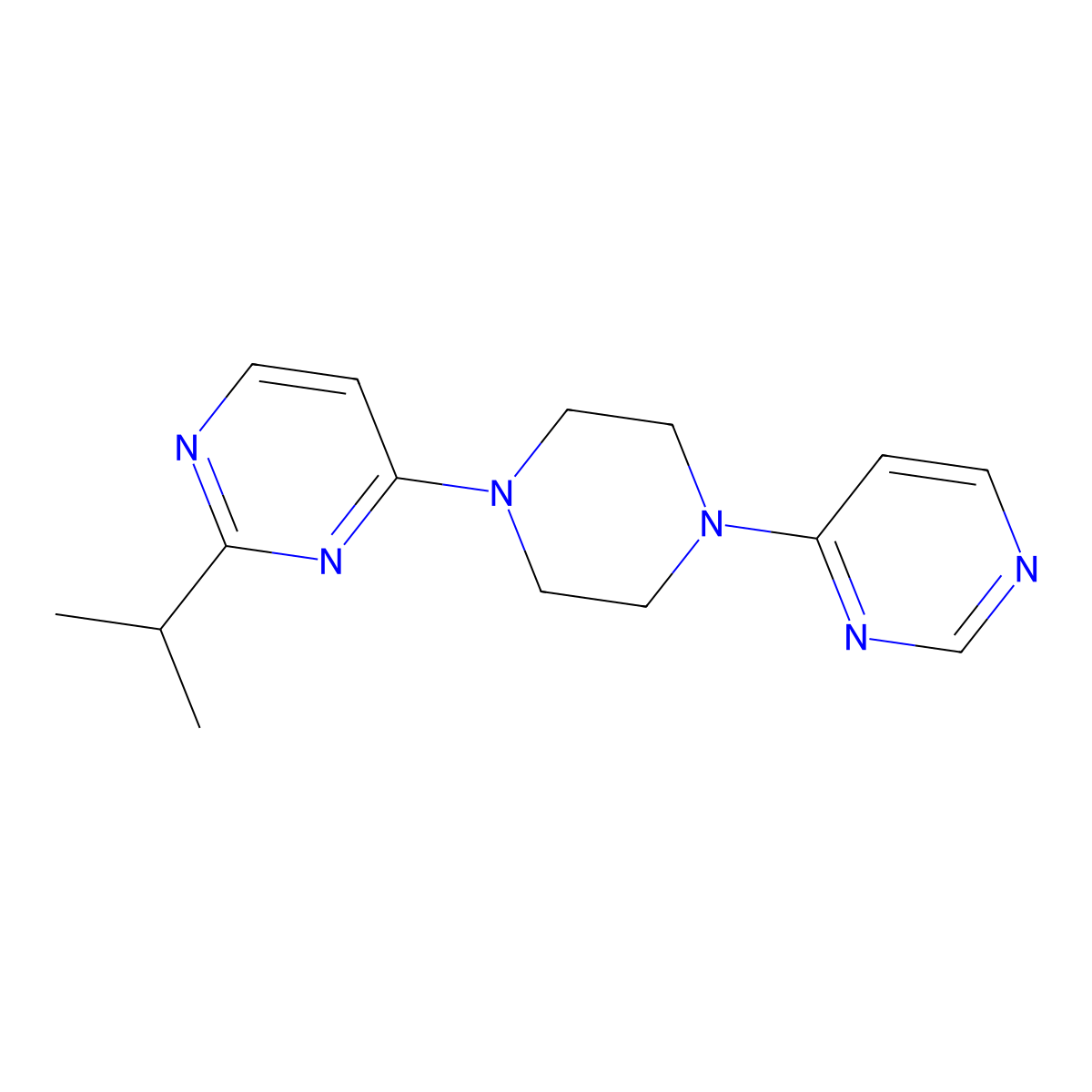 2-(Propan-2-yl)-4-[4-(pyrimidin-4-yl)piperazin-1-yl]pyrimidine molecular structure, CAS 2548985-89-1