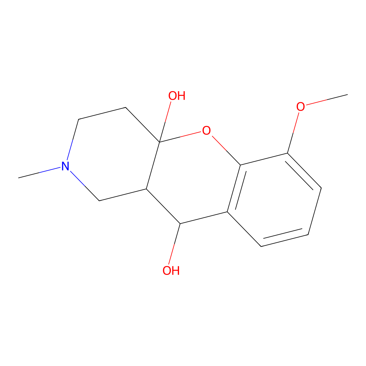 14-Methoxy-6-methyl-2-oxa-6-azatricyclo[8.4.0.0^{3,8}]tetradeca-1(14),10,12-triene-3,9-diol molecular structure, CAS 2548987-45-5