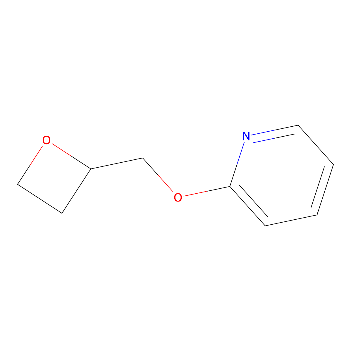2-[(Oxetan-2-yl)methoxy]pyridine molecular structure, CAS 2548989-02-0