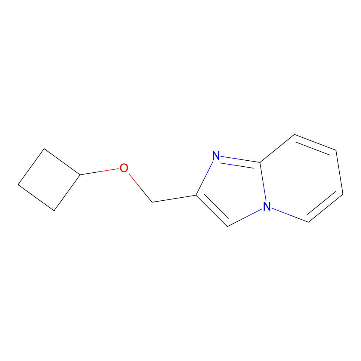2-(Cyclobutoxymethyl)imidazo[1,2-a]pyridine molecular structure, CAS 2548990-11-8