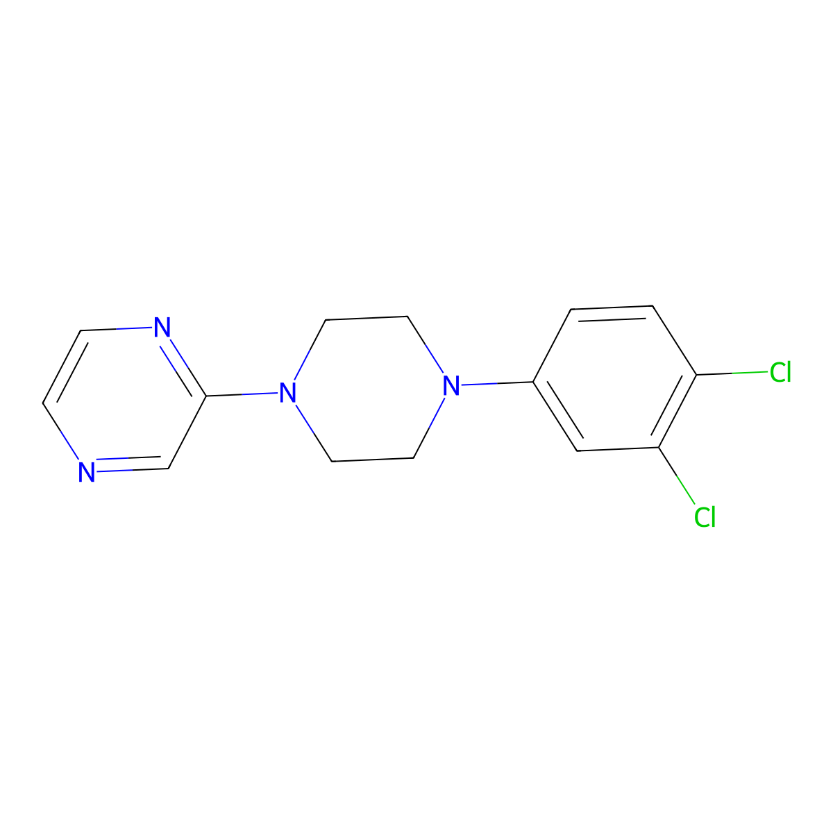 2-[4-(3,4-Dichlorophenyl)piperazin-1-yl]pyrazine molecular structure, CAS 2548994-68-7