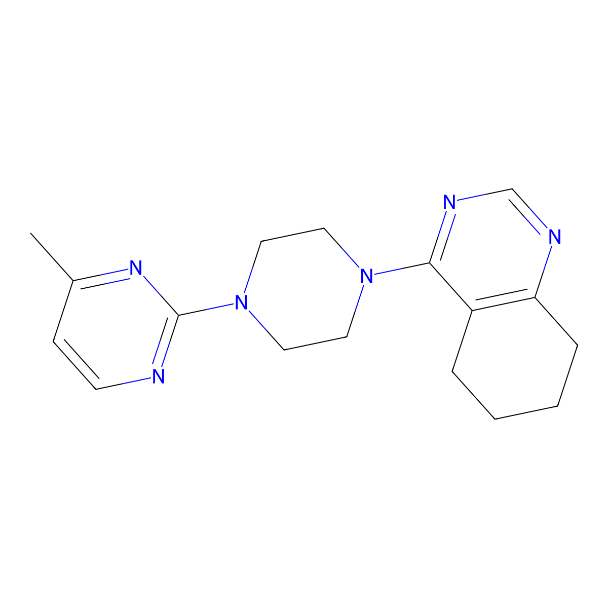 4-[4-(4-Methylpyrimidin-2-yl)piperazin-1-yl]-5,6,7,8-tetrahydroquinazoline molecular structure, CAS 2548997-49-3