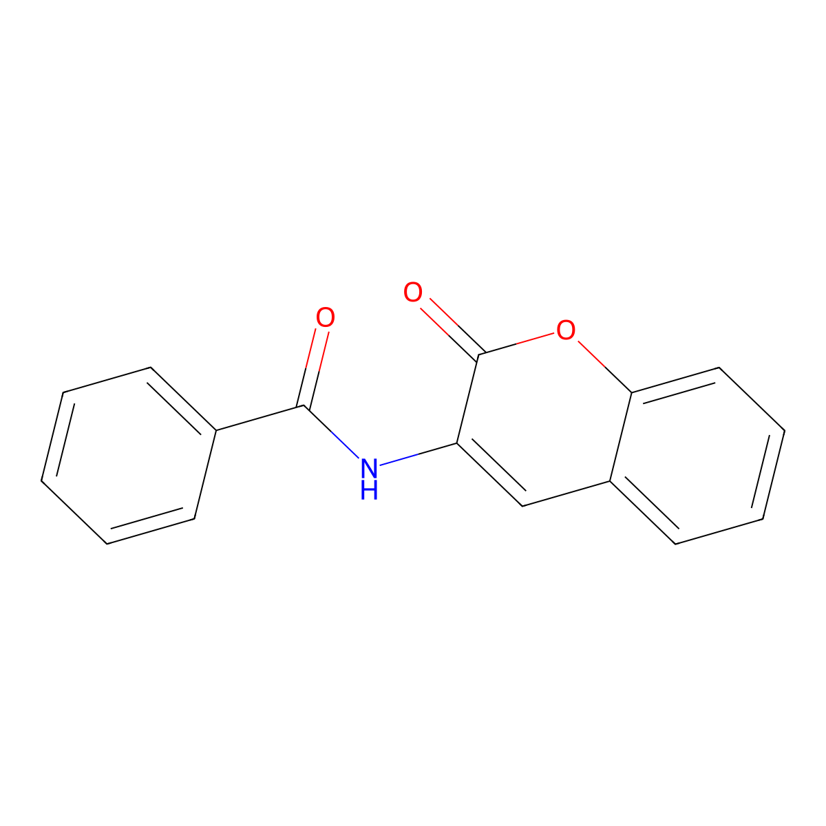 3-Benzamidocoumarin molecular structure, CAS 2549-08-8