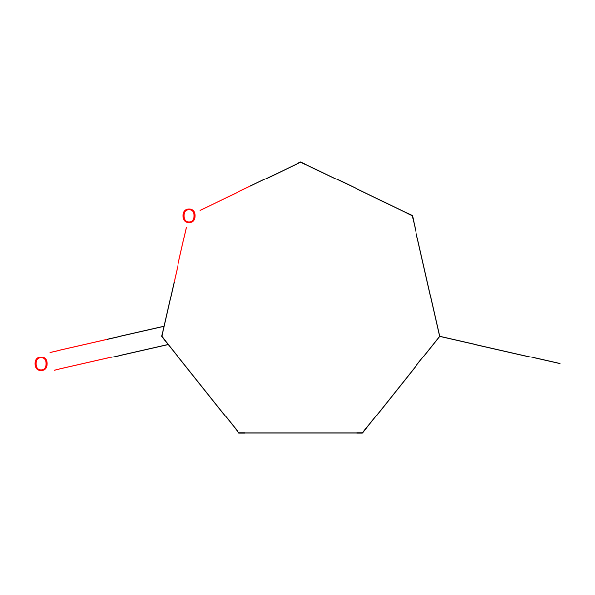 5-Methyloxepan-2-one molecular structure, CAS 2549-42-0