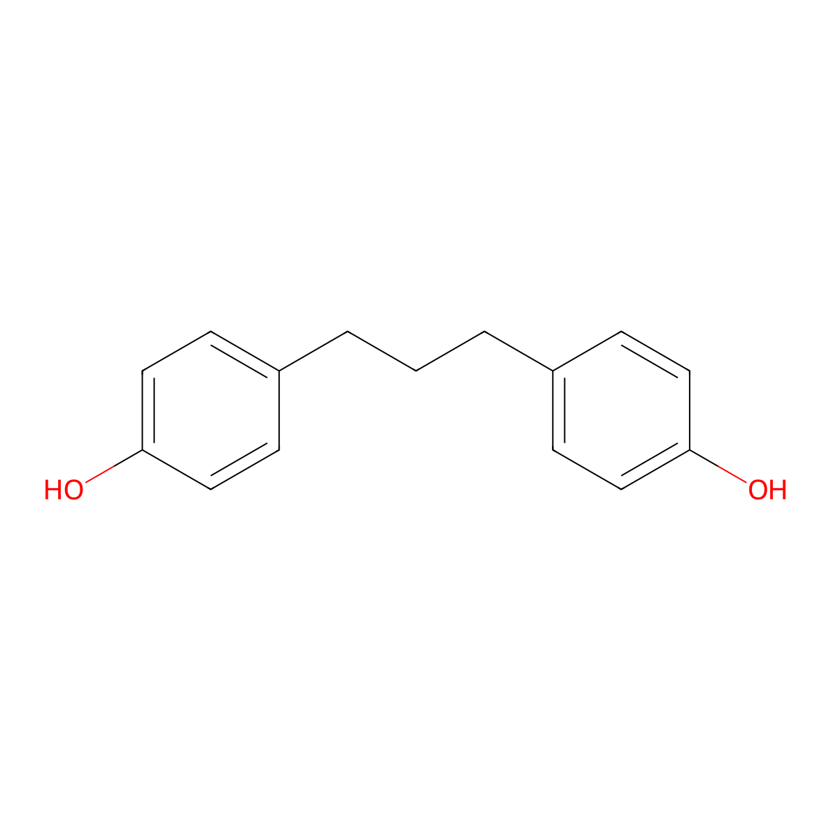 4,4'-Propane-1,3-diyldiphenol molecular structure, CAS 2549-50-0