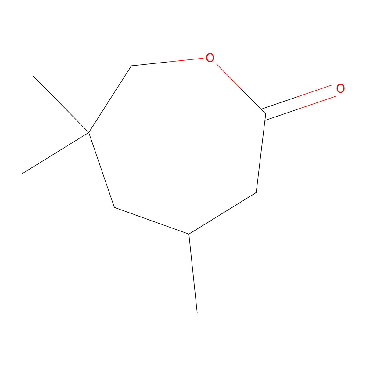 4,6,6-Trimethyloxepan-2-one molecular structure, CAS 2549-57-7