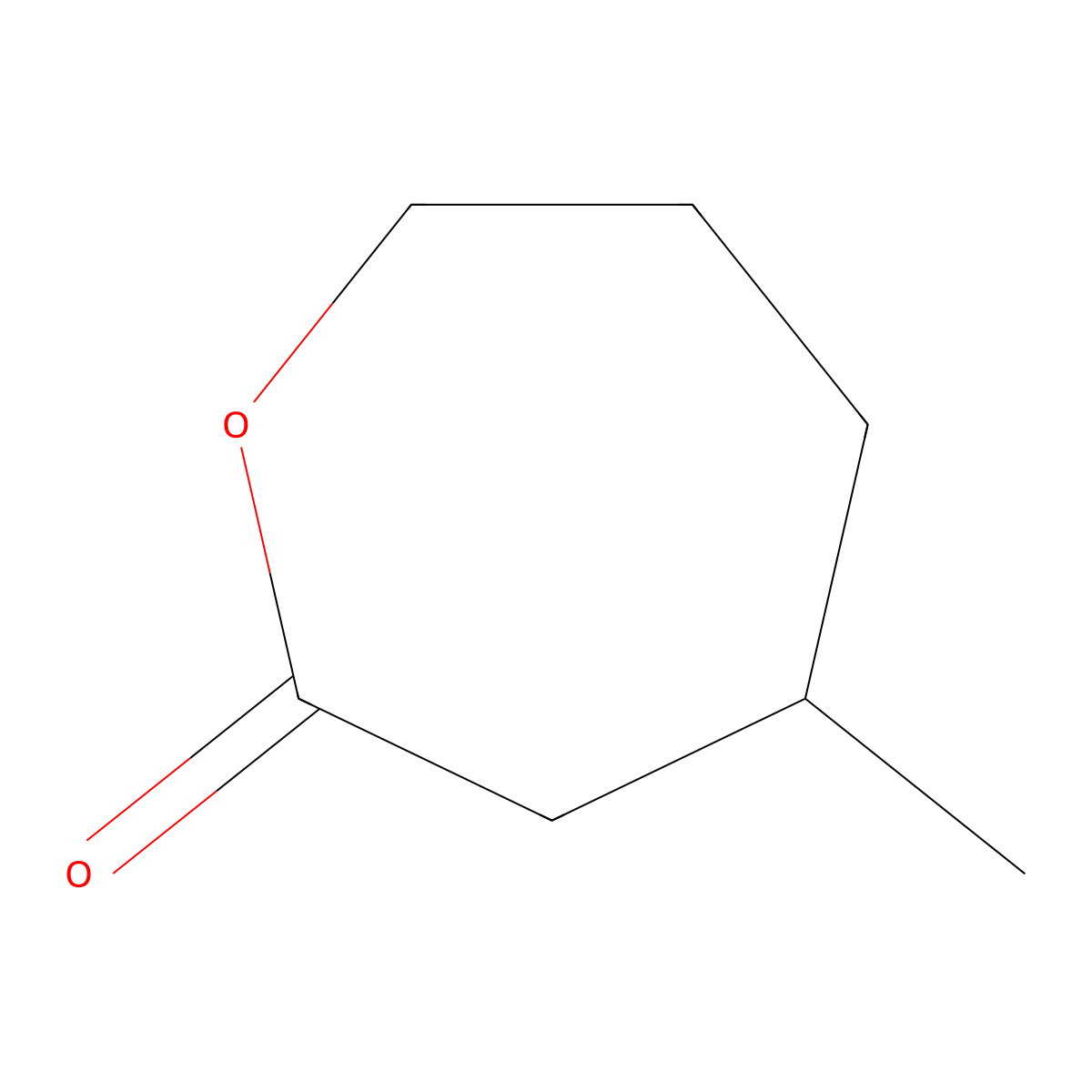 2-Oxepanone, 4-methyl- molecular structure, CAS 2549-60-2