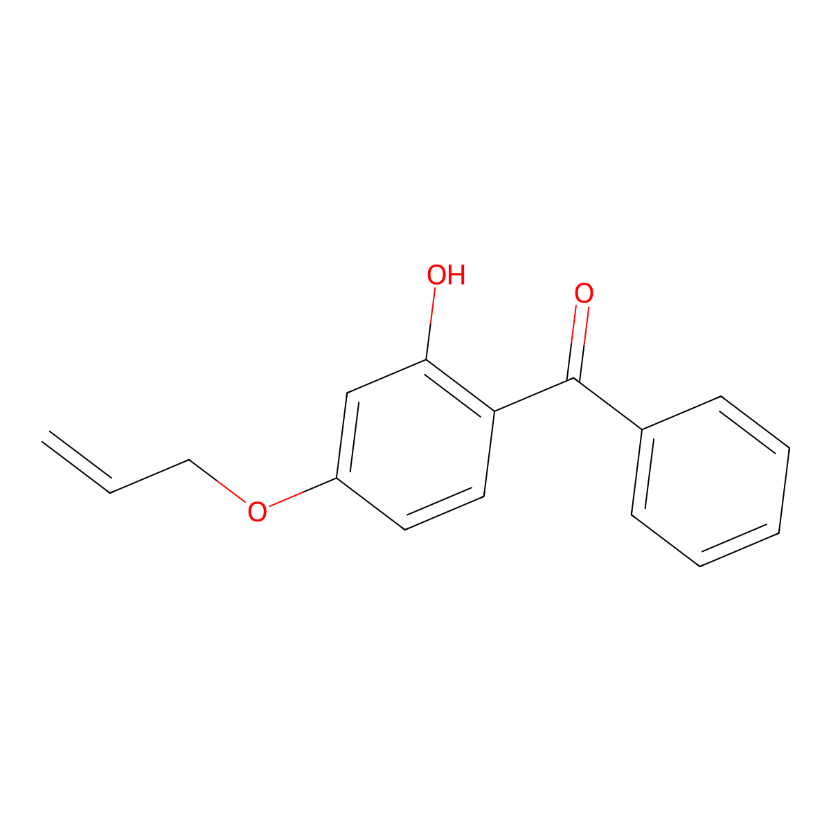 4-Allyloxy-2-hydroxybenzophenone molecular structure, CAS 2549-87-3