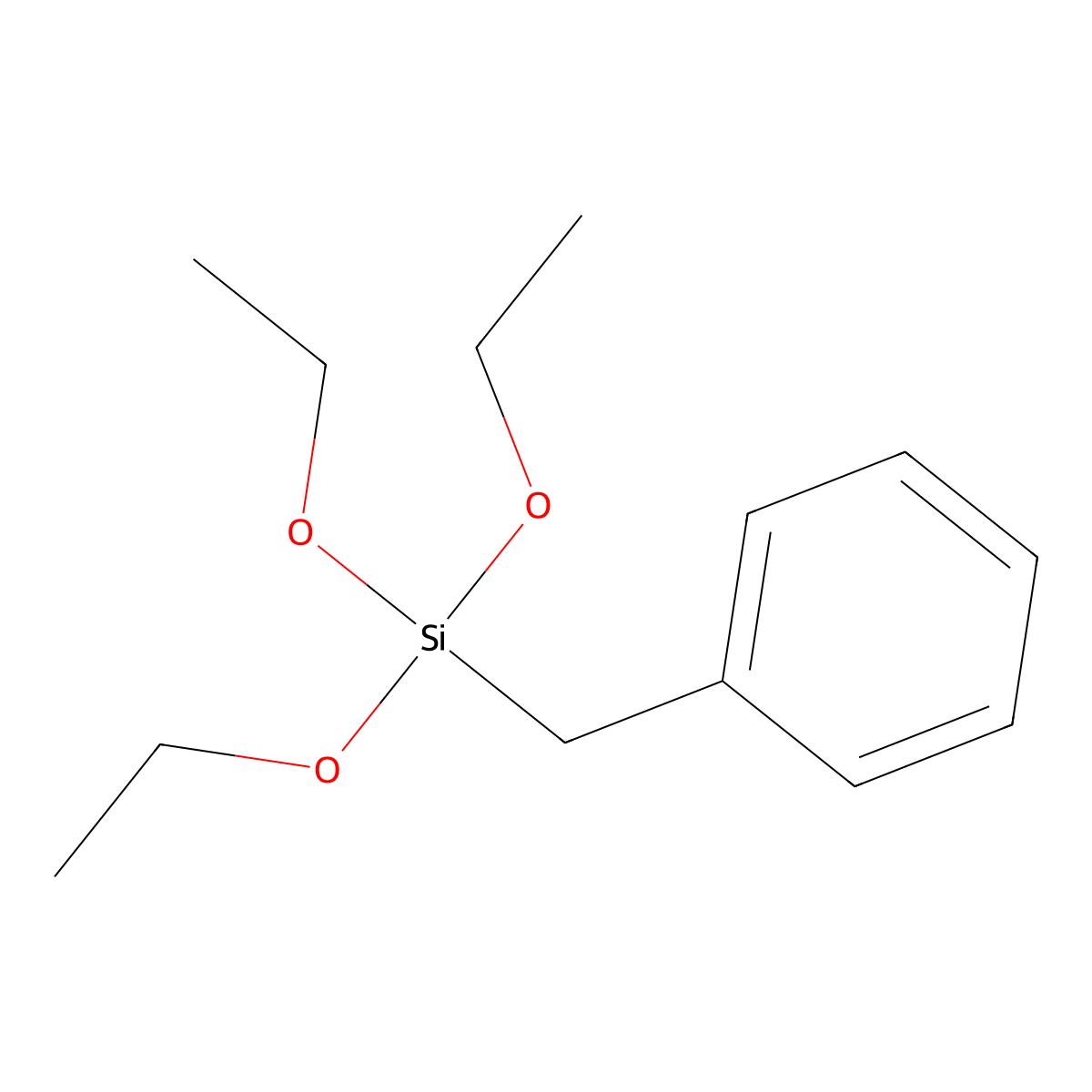 Benzyltriethoxysilane molecular structure, CAS 2549-99-7