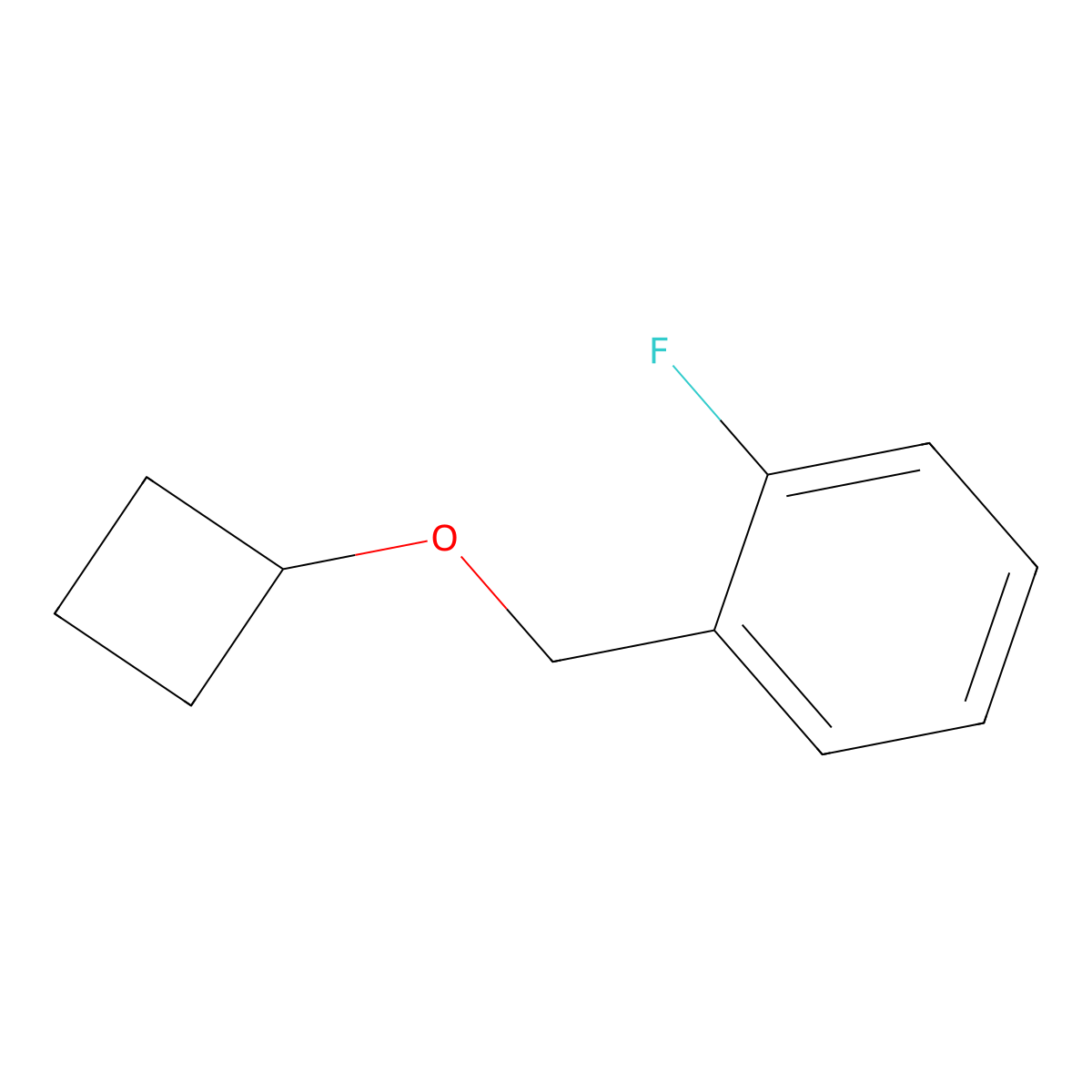 1-(Cyclobutoxymethyl)-2-fluorobenzene molecular structure, CAS 2549002-66-4