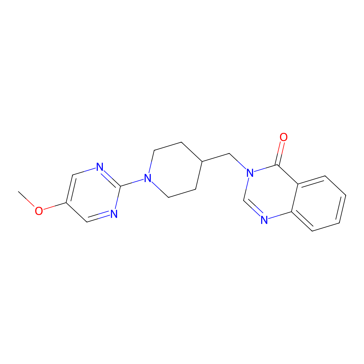 3-{[1-(5-Methoxypyrimidin-2-yl)piperidin-4-yl]methyl}-3,4-dihydroquinazolin-4-one molecular structure, CAS 2549002-67-5