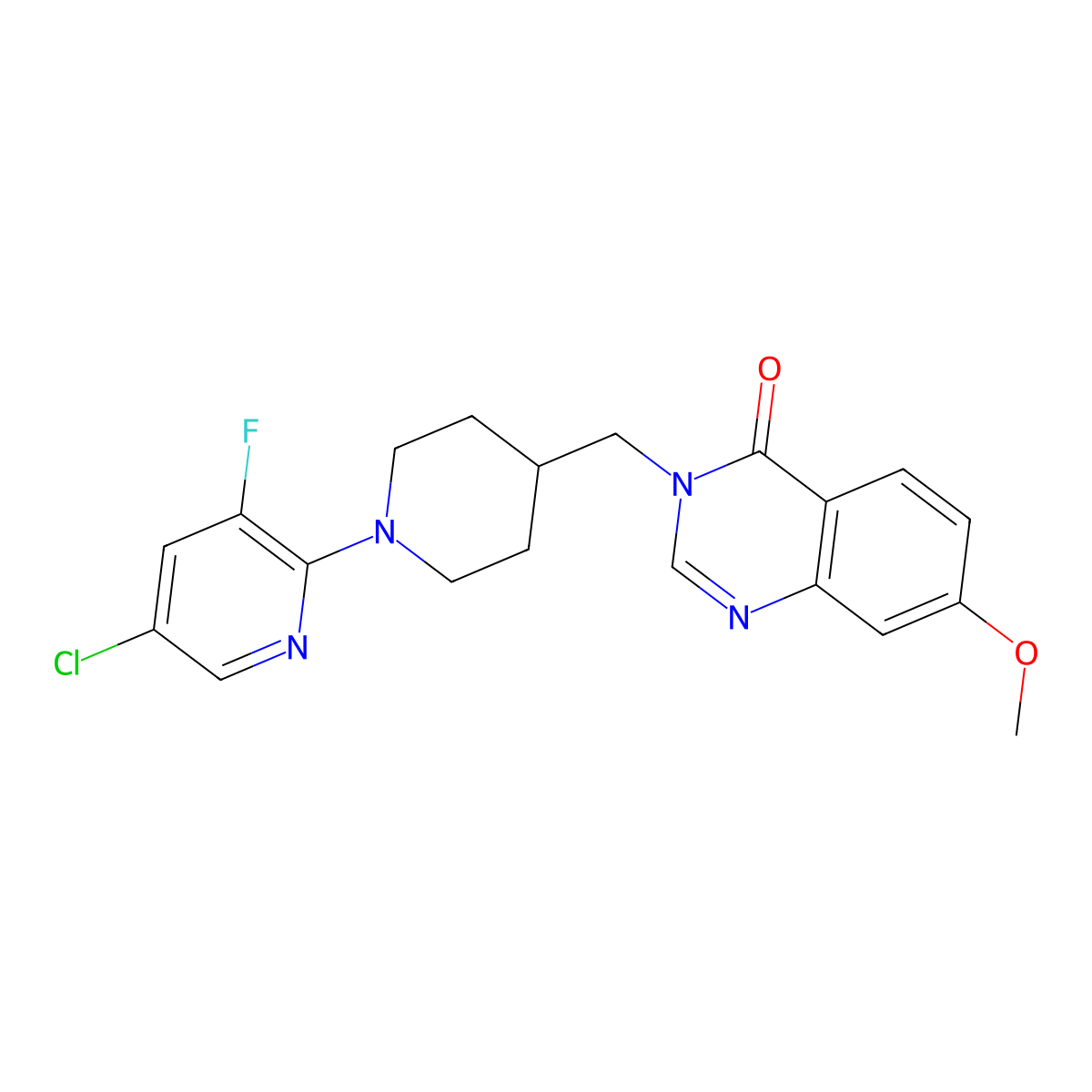 3-{[1-(5-Chloro-3-fluoropyridin-2-yl)piperidin-4-yl]methyl}-7-methoxy-3,4-dihydroquinazolin-4-one molecular structure, CAS 2549004-97-7