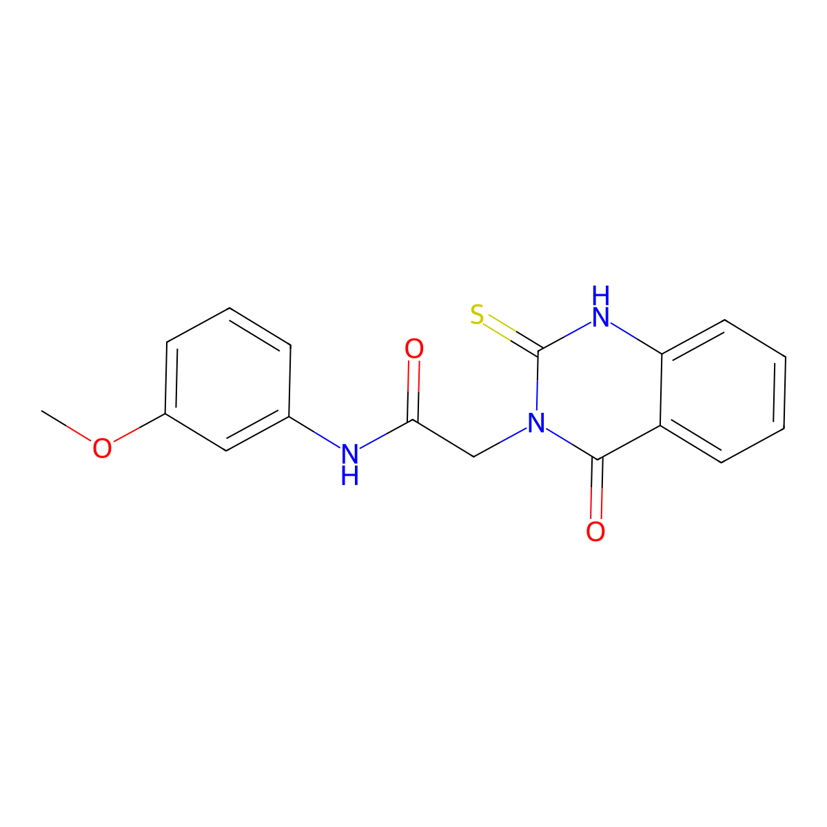 N-(3-methoxyphenyl)-2-(4-oxo-2-sulfanylidene-1,2,3,4-tetrahydroquinazolin-3-yl)acetamide molecular structure, CAS 2549008-70-8
