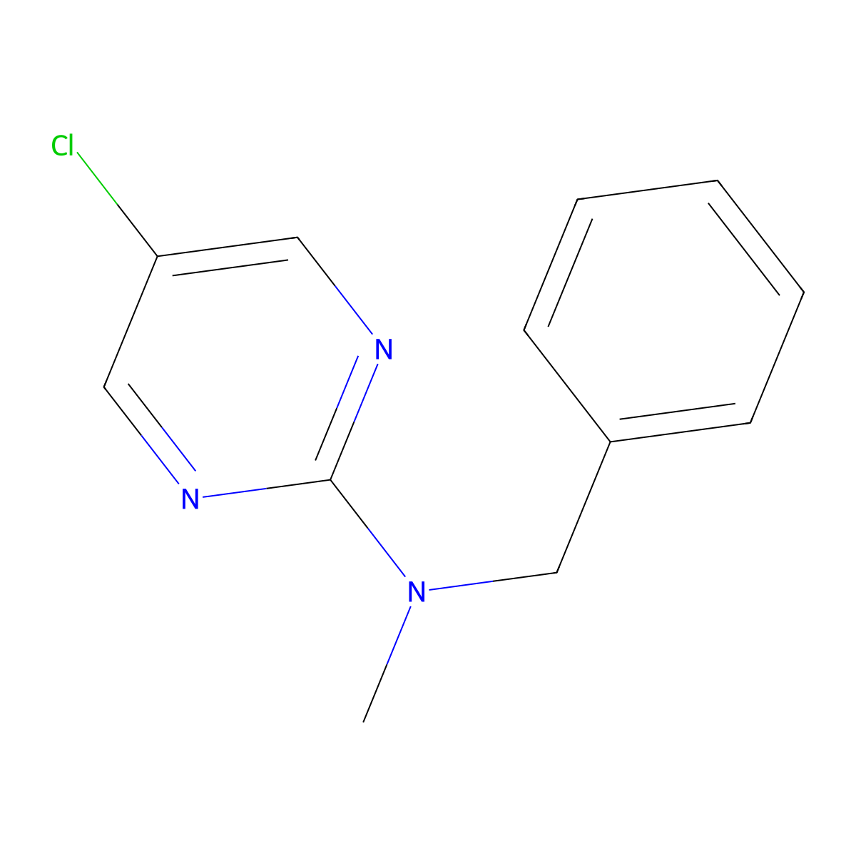 N-benzyl-5-chloro-N-methylpyrimidin-2-amine molecular structure, CAS 2549009-58-5