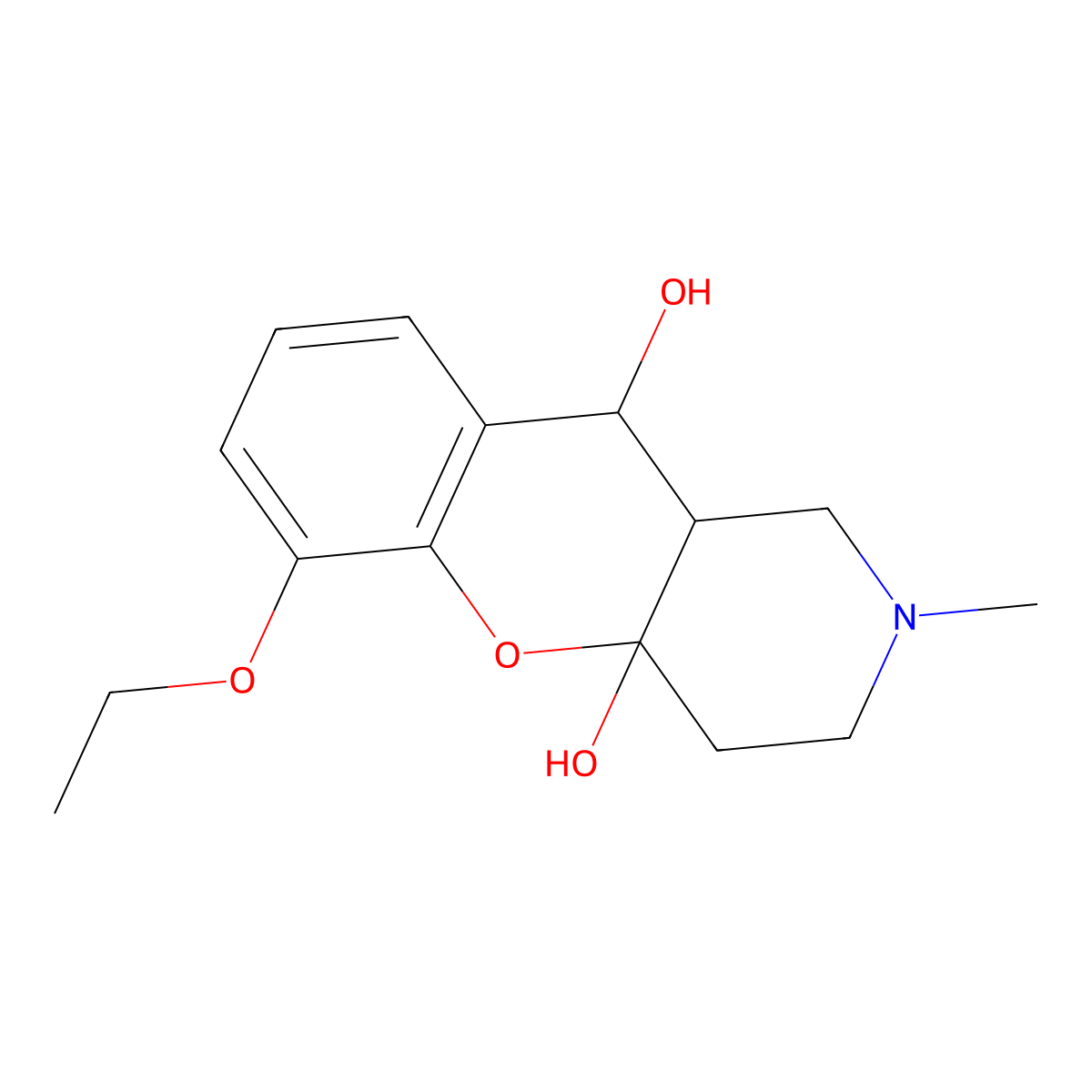14-Ethoxy-6-methyl-2-oxa-6-azatricyclo[8.4.0.0^{3,8}]tetradeca-1(14),10,12-triene-3,9-diol molecular structure, CAS 2549010-52-6