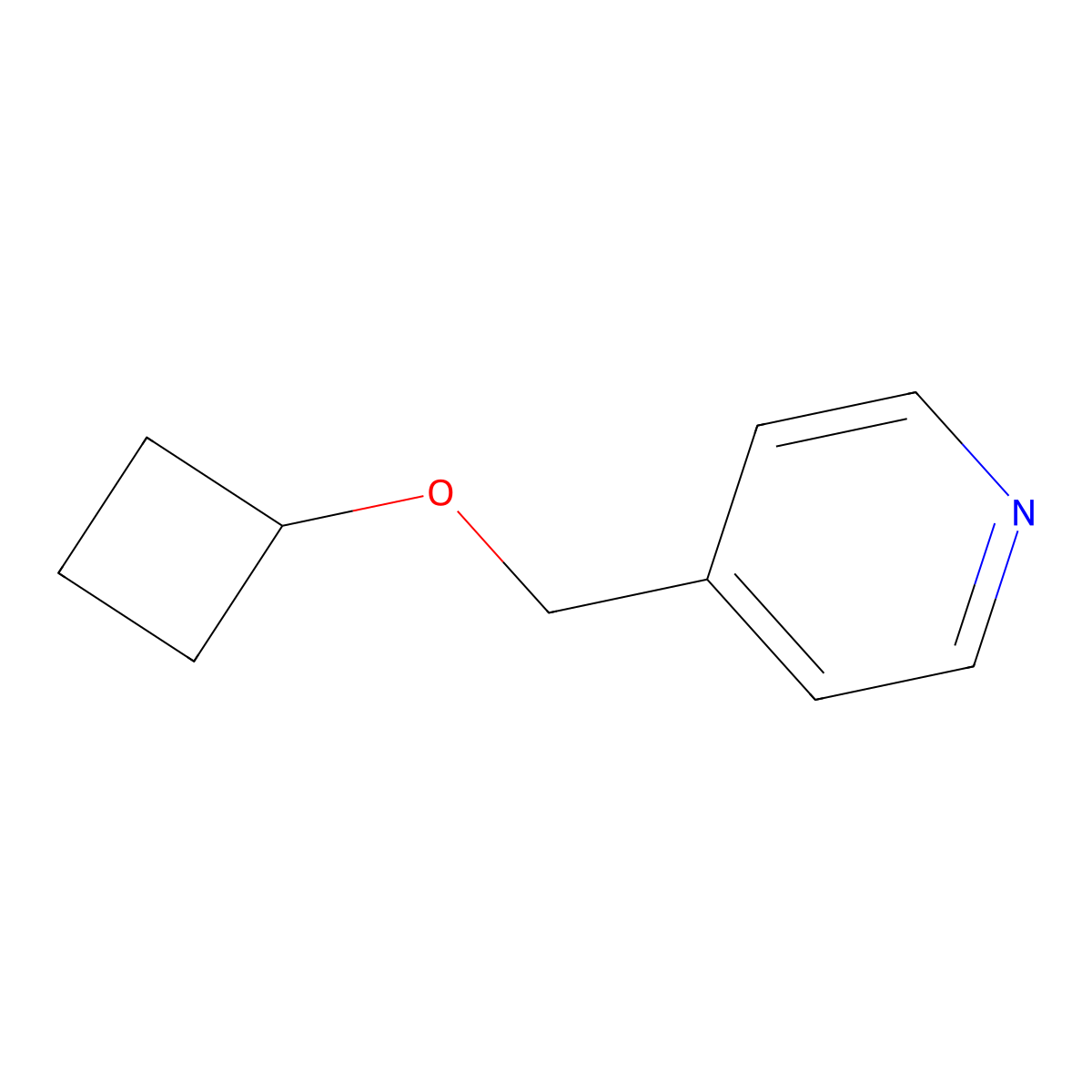 4-(Cyclobutoxymethyl)pyridine molecular structure, CAS 2549012-20-4