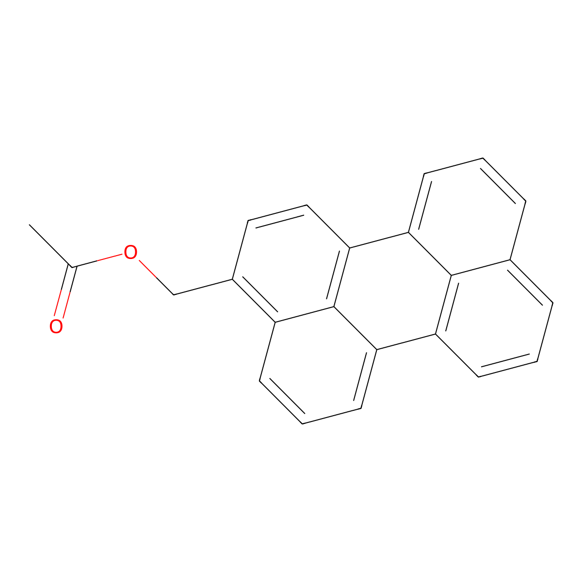 (Perylen-3-yl)methyl acetate molecular structure, CAS 2549016-88-6