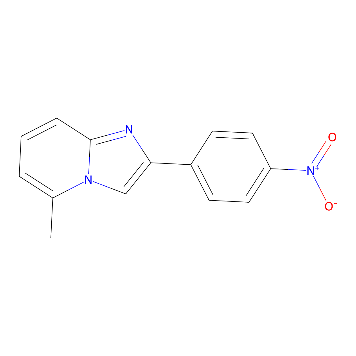 5-Methyl-2-(4-nitrophenyl)imidazo[1,2-a]pyridine molecular structure, CAS 254902-03-9