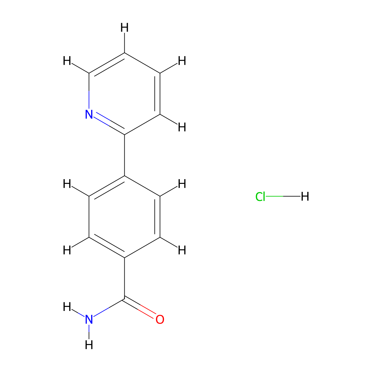 4-(Pyridin-2-yl)benzamide hydrochloride molecular structure, CAS 2549021-39-6