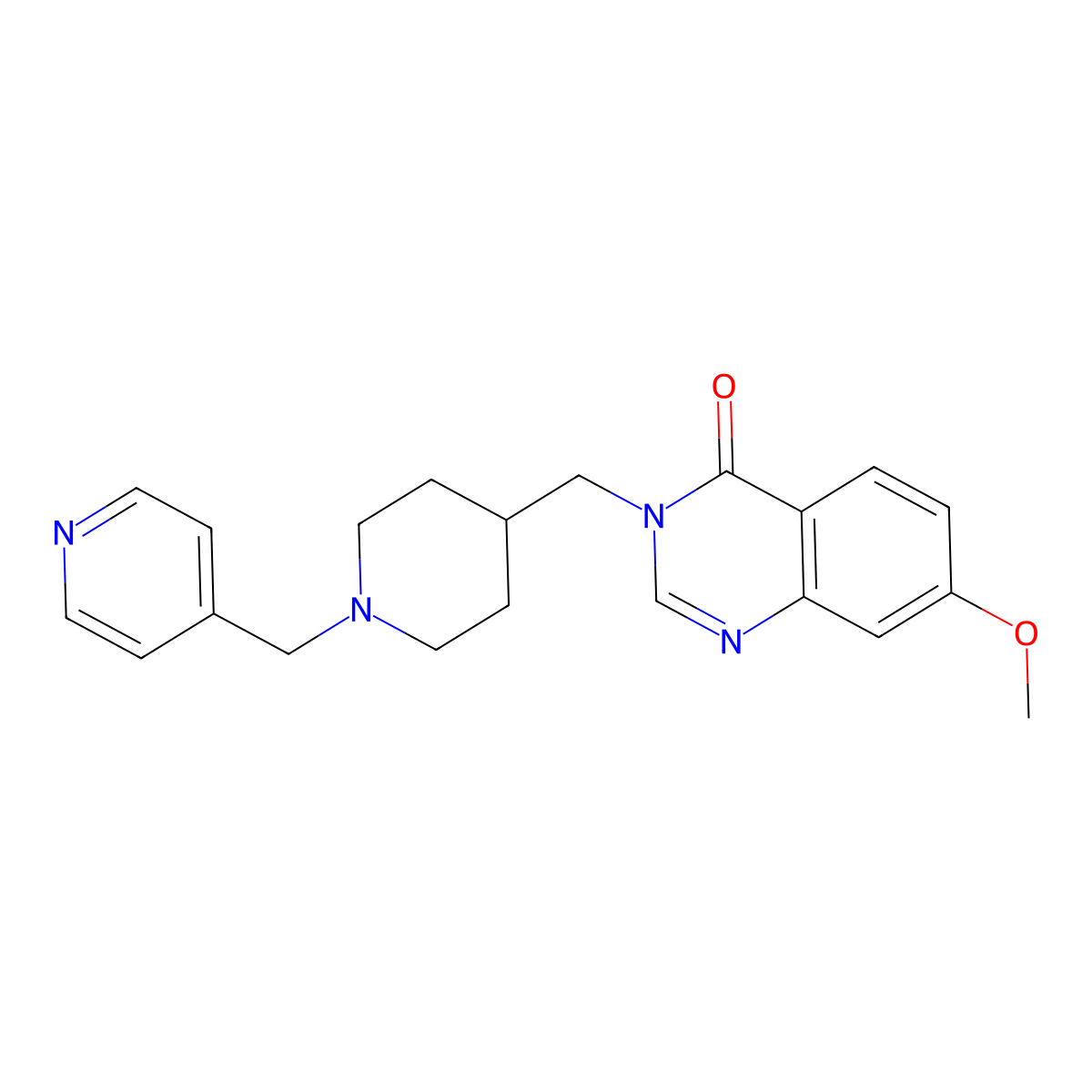 7-Methoxy-3-({1-[(pyridin-4-yl)methyl]piperidin-4-yl}methyl)-3,4-dihydroquinazolin-4-one molecular structure, CAS 2549022-75-3