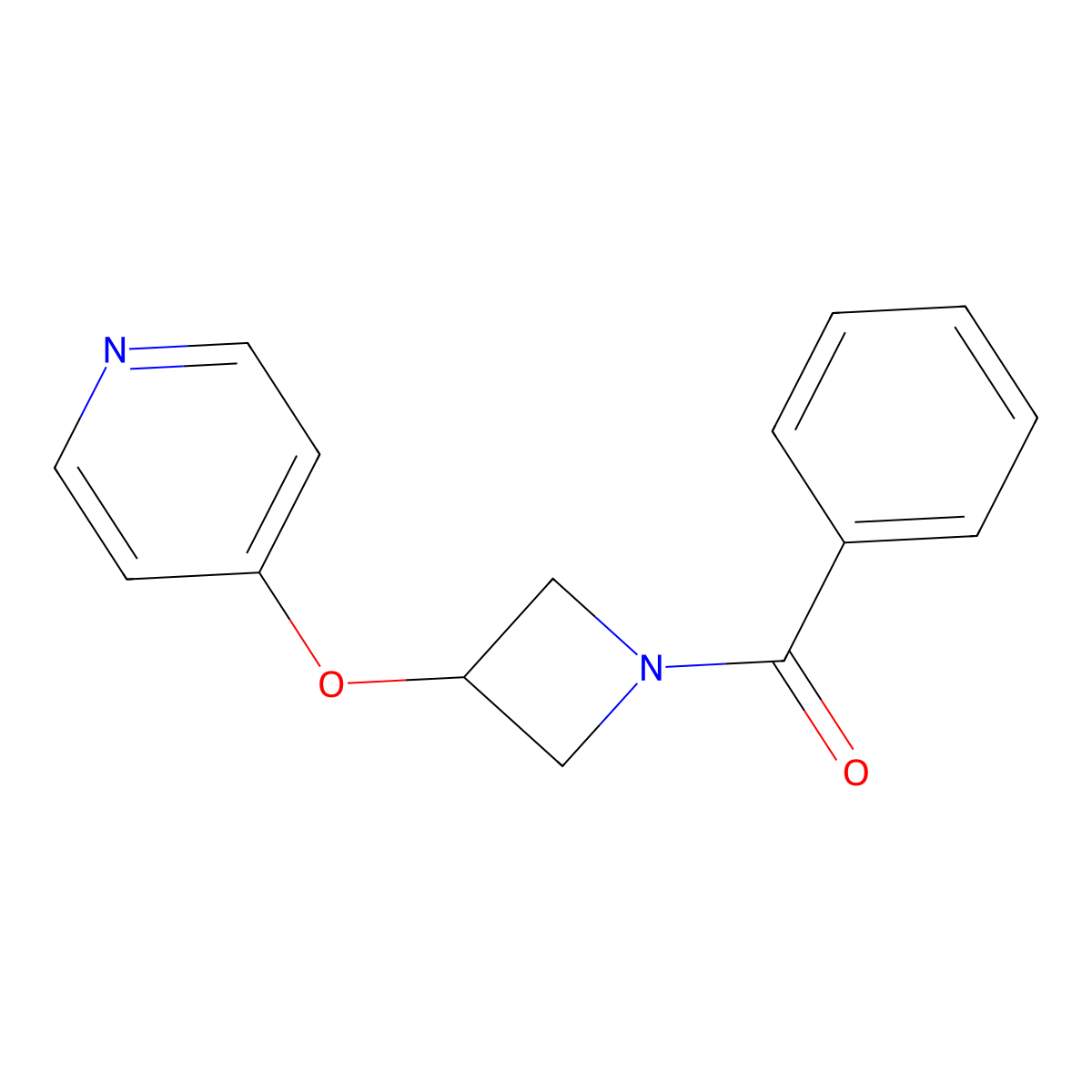 4-[(1-Benzoylazetidin-3-yl)oxy]pyridine molecular structure, CAS 2549029-20-9