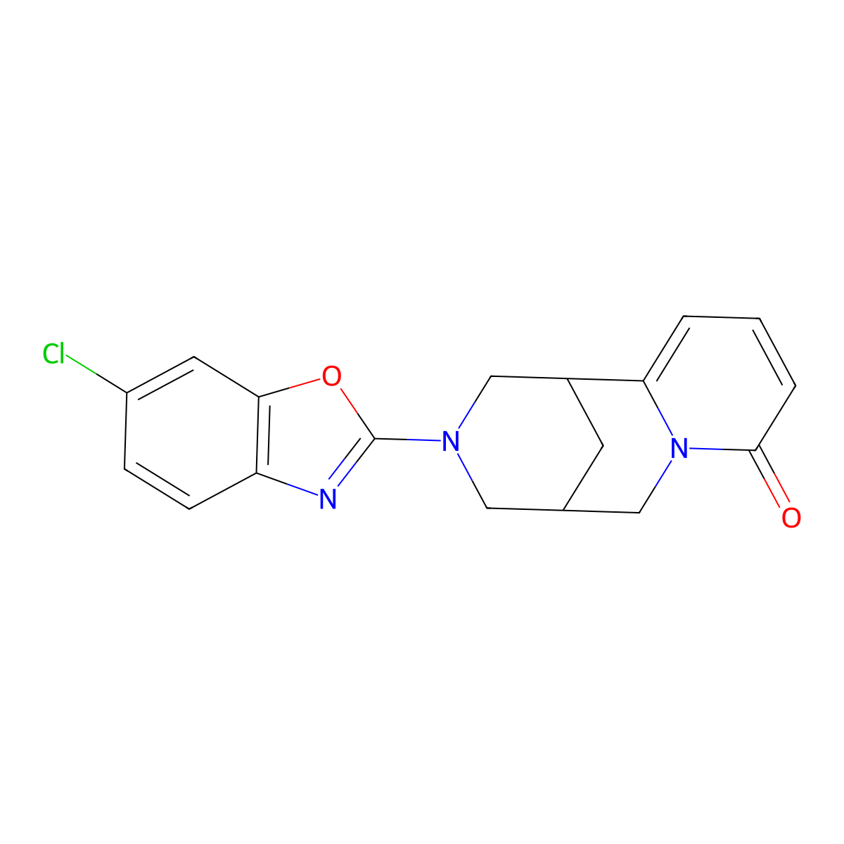 11-(6-Chloro-1,3-benzoxazol-2-yl)-7,11-diazatricyclo[7.3.1.0^{2,7}]trideca-2,4-dien-6-one molecular structure, CAS 2549029-45-8