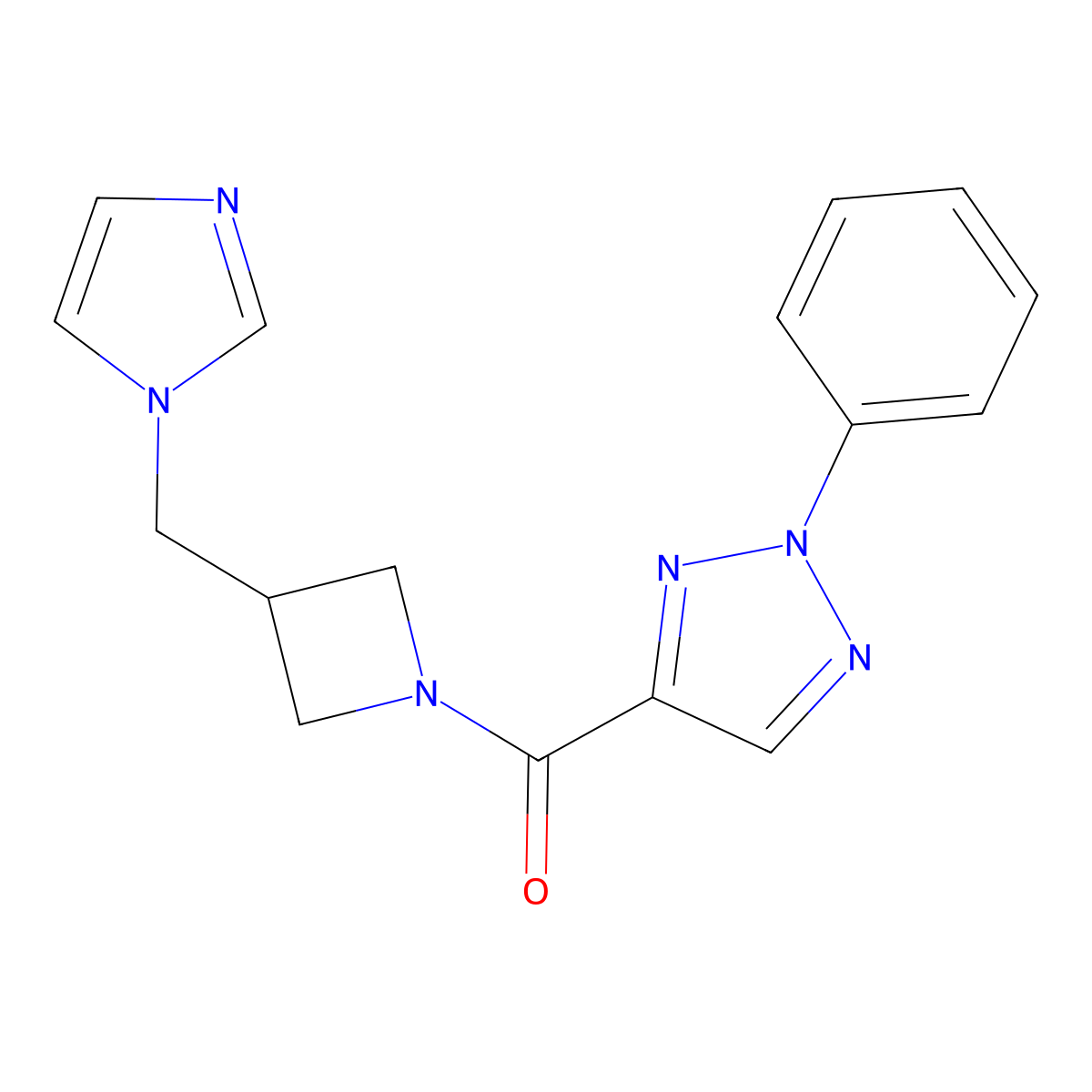 4-{3-[(1H-imidazol-1-yl)methyl]azetidine-1-carbonyl}-2-phenyl-2H-1,2,3-triazole molecular structure, CAS 2549032-66-6